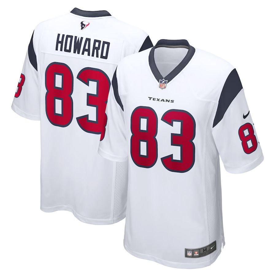 Men Houston Texans #83 O.J. Howard Nike White Game Player NFL Jersey->customized nfl jersey->Custom Jersey